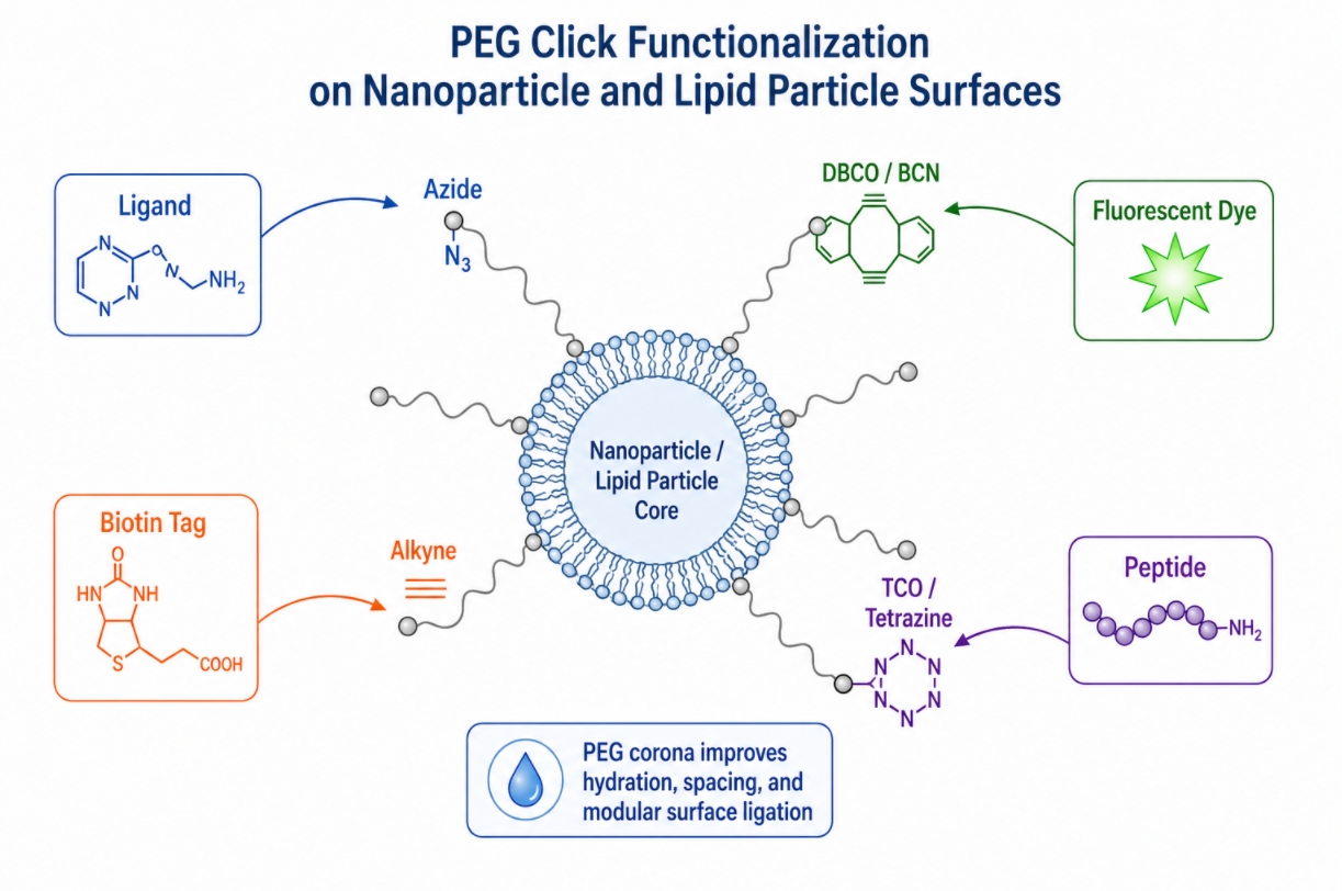 How to Use PEG Click Chemistry in Nanoparticle and Lipid Systems?