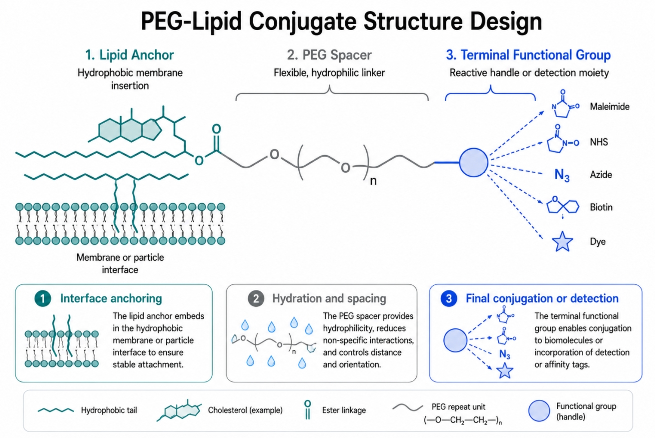 PEG lipid conjugate structure