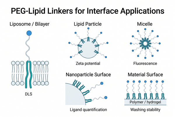 PEG-Lipid Conjugate Design: Lipid Anchor, PEG Spacer, and Functional End Group