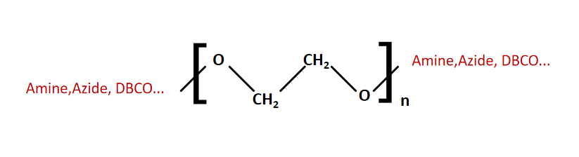 Structures of homobifunctional PEG